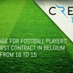 Young football players in Belgium can sign their first professional part-time employment contract at the age of 15