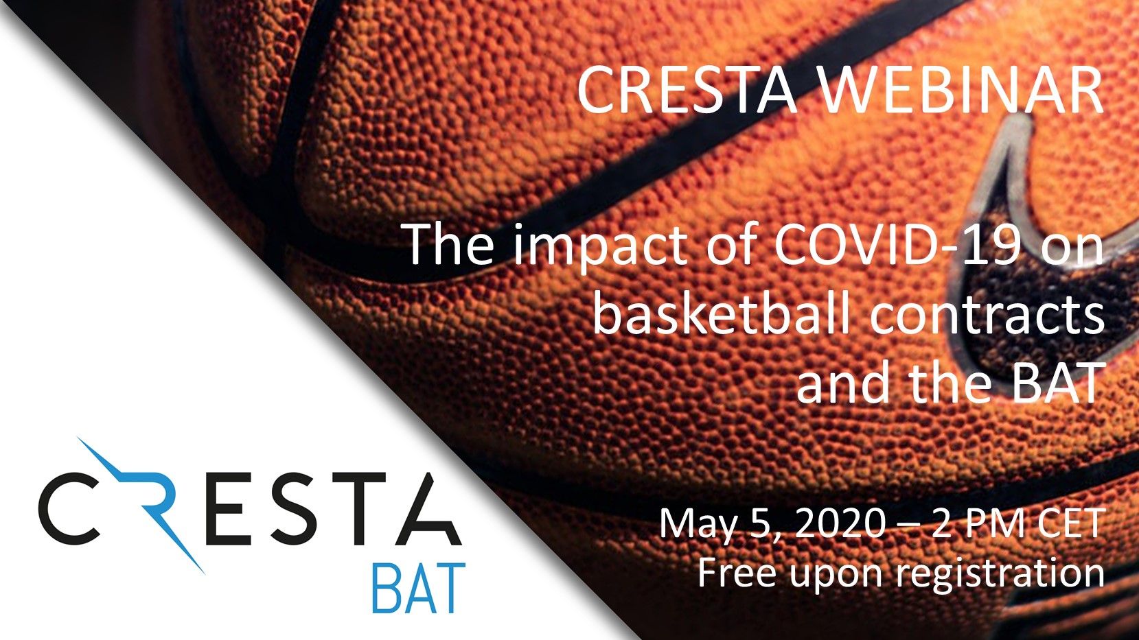 CRESTA webinar on the impact of COVID-19 on basketball contracts and arbitration with the BAT
